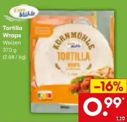 Netto Marken-Discount Korn Mühle Tortilla Wraps Angebot