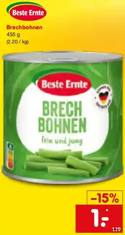 Netto Marken-Discount Beste Ernte Brechbohnen Angebot