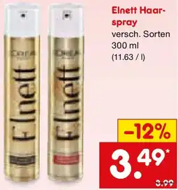 Netto Marken-Discount Elnett Haarspray Angebot
