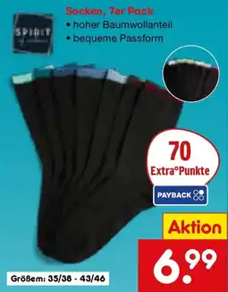 Netto Marken-Discount SPIRIT Socken, 7er Pack Angebot