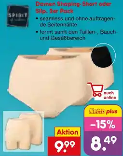 Netto Marken-Discount SPIRIT Damen Shaping-Short oder Slip, 2er Pack Angebot
