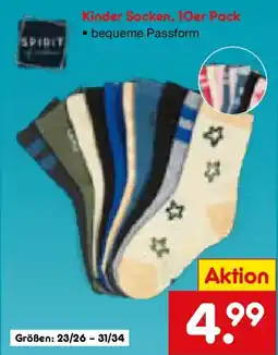Netto Marken-Discount SPIRIT Kinder Socken, 10er Pack Angebot