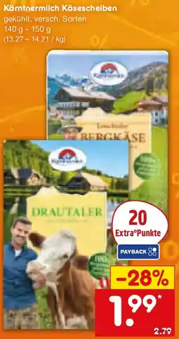 Netto Marken-Discount Kärntnermilch Käsescheiben Angebot