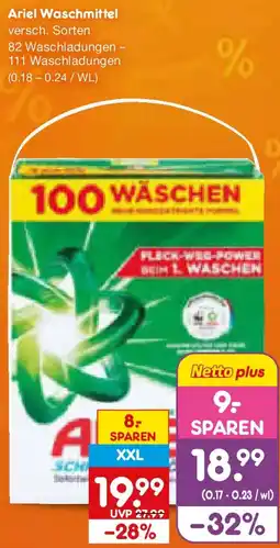 Netto Marken-Discount Ariel Waschmittel Angebot
