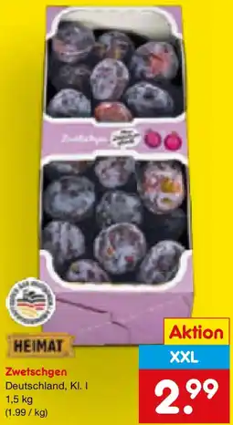 Netto Marken-Discount HEIMAT Zwetschgen Angebot