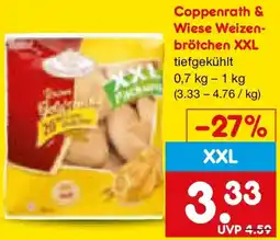 Netto Marken-Discount Coppenrath & Wiese Weizenbrötchen XXL Angebot