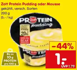 Netto Marken-Discount Zott Protein Pudding oder Mousse Angebot
