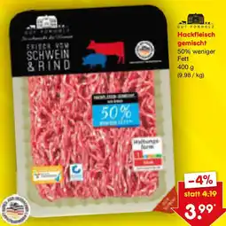 Netto Marken-Discount GUT PONHOLZ Hackfleisch gemischt Angebot