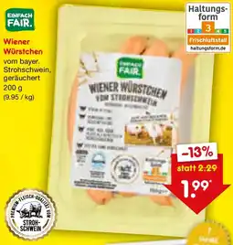 Netto Marken-Discount EINFACH FAIR Wiener Würstchen Angebot
