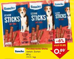 Netto Marken-Discount Sancho Hundesnacks Sticks Angebot