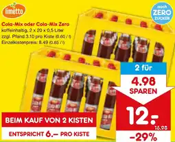 Netto Marken-Discount limetto Cola-Mix oder Cola-Mix Zero Angebot