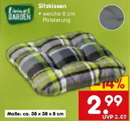 Netto Marken-Discount living GARDEN Sitzkissen Angebot