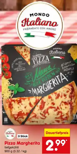 Netto Marken-Discount MONDO Italiano Pizza Margherita Angebot