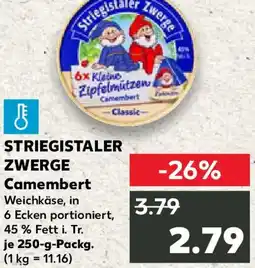 Kaufland STRIEGISTALER ZWERGE Camembert Angebot