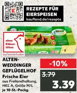 Kaufland ALTENWEDDINGER GEFLÜGELHOF Frische Eier Angebot
