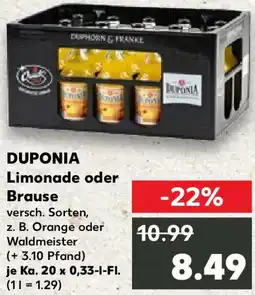 Kaufland DUPONIA Limonade oder Brause Angebot
