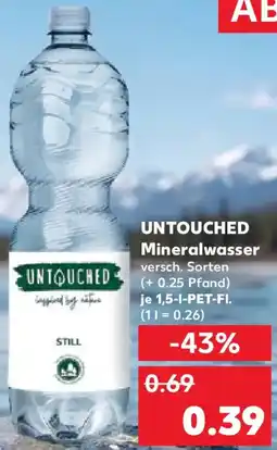 Kaufland UNTOUCHED Mineralwasser Angebot