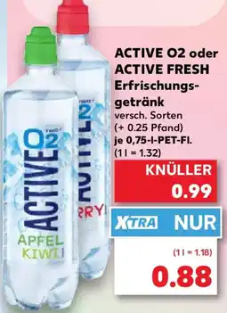 Kaufland ACTIVE 02 oder ACTIVE FRESH Erfrischungsgetränk Angebot
