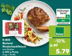 Kaufland K-BIO Bioland Rinderhackfleisch Angebot