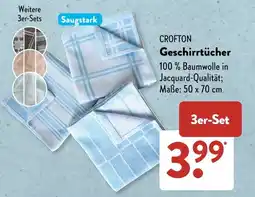 Aldi Süd CROFTON Geschirrtücher 3er-Set Angebot