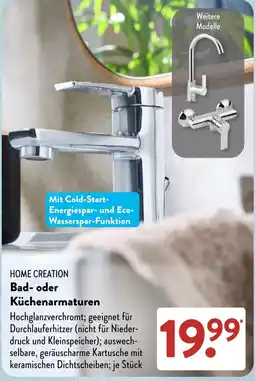 Aldi Süd HOME CREATION Bad- oder Küchenarmaturen Angebot