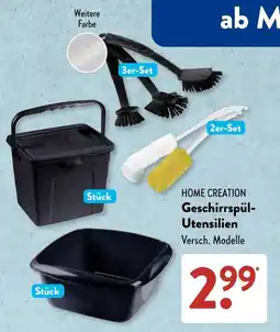 Aldi Süd HOME CREATION Geschirrspül-Utensilien Angebot