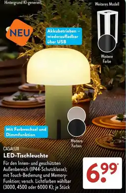 Aldi Süd CASALUX LED-Tischleuchte Angebot