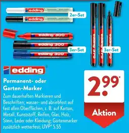 Aldi Süd edding Permanent- oder Garten-Marker Angebot