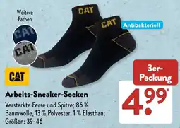 Aldi Süd CAT Arbeits-Sneaker-Socken Angebot