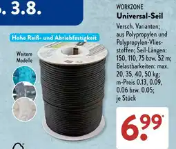 Aldi Süd WORKZONE Universal-Seil Angebot