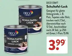 Aldi Süd DECO CRAFT Schultafel-Lack Angebot