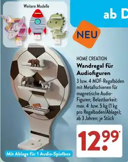 Aldi Süd HOME CREATION Wandregal für Audiofiguren Angebot