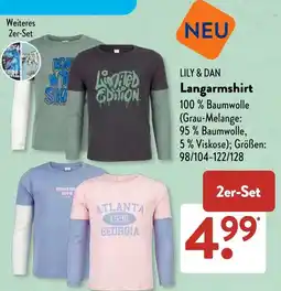 Aldi Süd LILY & DAN Langarmshirt Angebot
