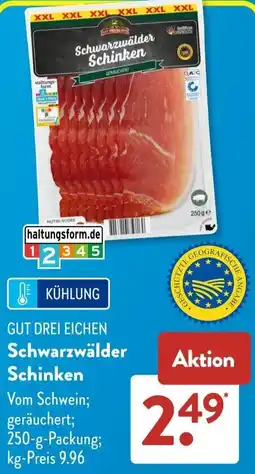 Aldi Süd GUT DREI EICHEN Schwarzwälder Schinken Angebot