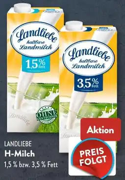 Aldi Süd LANDLIEBE H-Milch Angebot