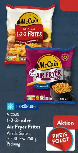 Aldi Süd McCain 1-2-3- oder Air Fryer Frites Angebot