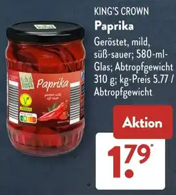 Aldi Süd KING'S CROWN Paprika Angebot