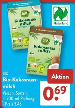 Aldi Süd BIO Bio-Kokosnussmilch Angebot
