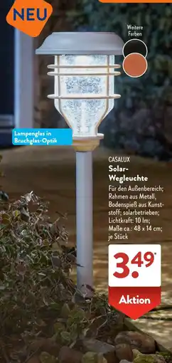 Aldi Süd CASALUX Solar-Wegleuchte Angebot