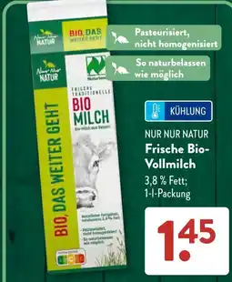 Aldi Süd NUR NUR NATUR Frische Bio-Vollmilch Angebot