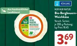 Aldi Süd NUR NUR NATUR Bio-Bergbauern-Weichkäse Angebot