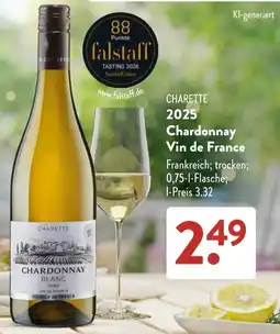 Aldi Süd CHARETTE 2025 Chardonnay Vin de France Angebot