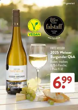 Aldi Süd Fritz 2025 Weisser Burgunder QbA Angebot