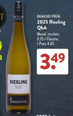 Aldi Süd RAIMUND PRÜM 2025 riesling QbA Angebot