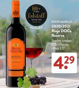 Aldi Süd Baron Amarillo Rioja Reserva Angebot