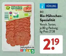 Aldi Süd Bio-Hähnchen-Spezialität Angebot