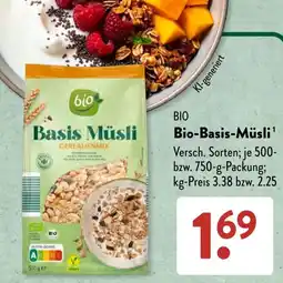 Aldi Süd BIO Basis Müsli Angebot
