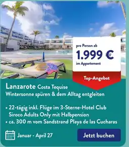 Aldi Süd Lanzarote Costa Tequise Angebot