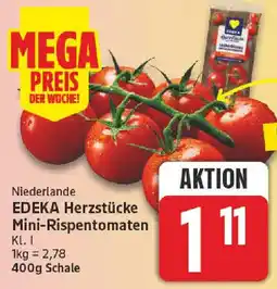 nah & gut EDEKA Herzstücke Mini-Rispentomaten Angebot
