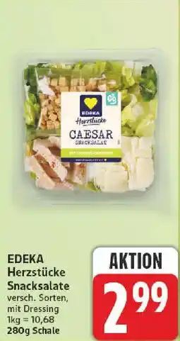 nah & gut EDEKA Herzstücke Snacksalate Angebot